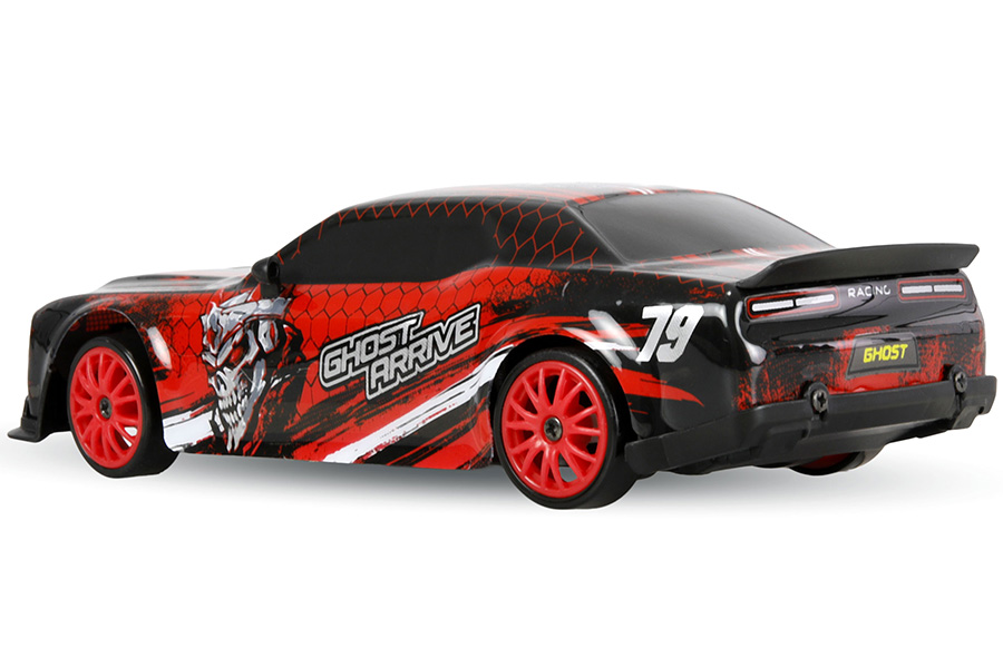 Thumbnail 654 fr Radiostyrd bil - Drift Car Muscle Car 4WD - Red - 1:24 - RTR