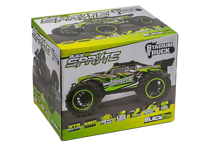 Thumbnail 655 fr Radiostyrd bil - Spryte ST 4WD Green - 1:20 - 2,4Ghz - RTR