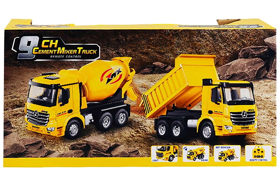 Thumbnail 655 fr Radiostyrd cementbil - 9ch - 1:18 - 2,4Ghz - RTR