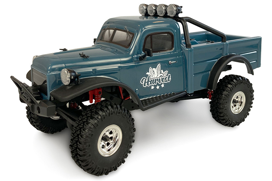 Radiostyrda bilar - 1:18 - AMXRock AM18 Harvest Crawler Blå - 4WD - 2,4Ghz - RTR