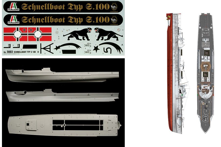 Thumbnail 655 fr Byggsats Krigsfartyg - Schnellboot S 100 - 1:35 - Italeri