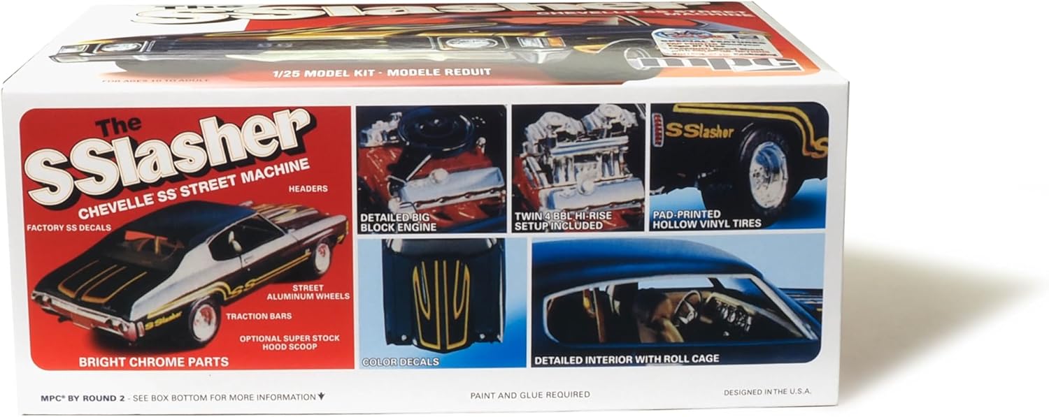 Thumbnail 678 f�r Byggmodell bil - The SSlasher Chevelle SS Street Machine - 1:25 - MPC