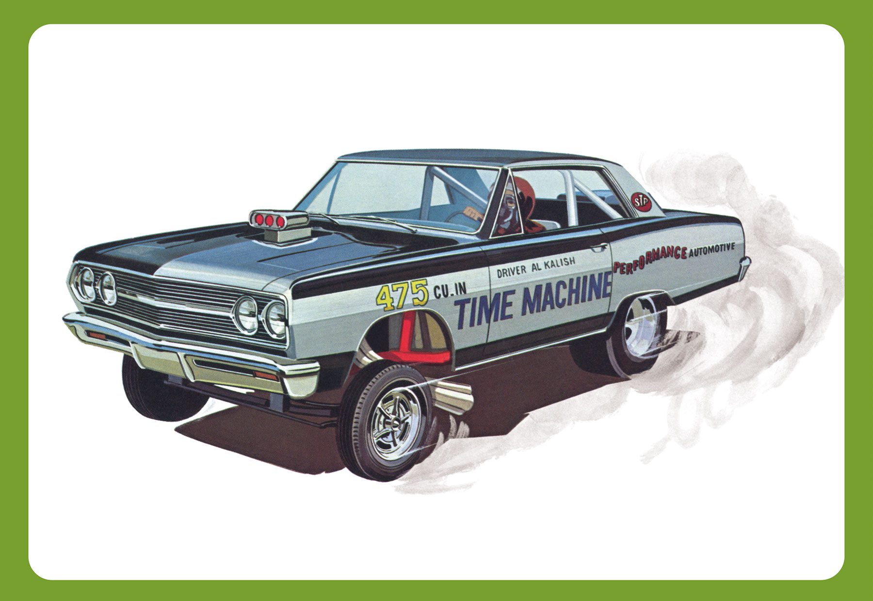 Bild p� Byggmodell bil - 1965 Chevy Chevelle AWB Time Machine - 1:25 - AMT