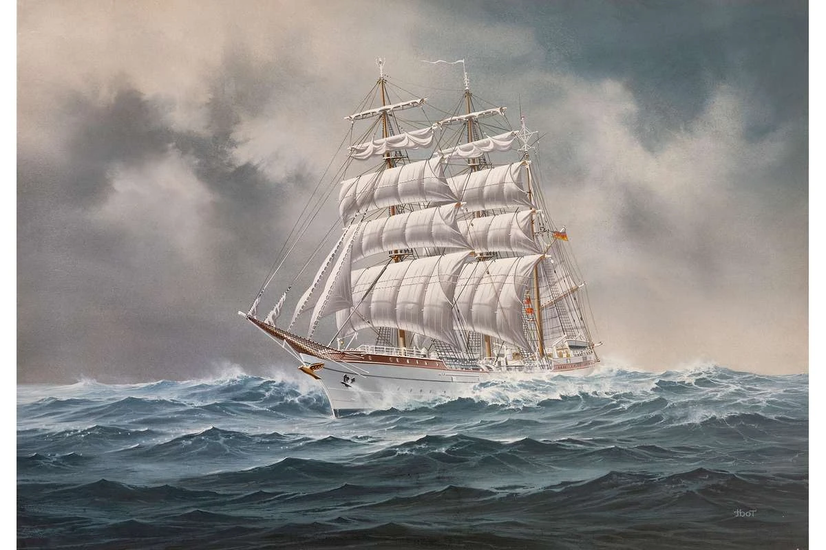 Thumbnail 678 f�r Byggmodell segelfartyg - Gorch Fock - 1:350 - Revell