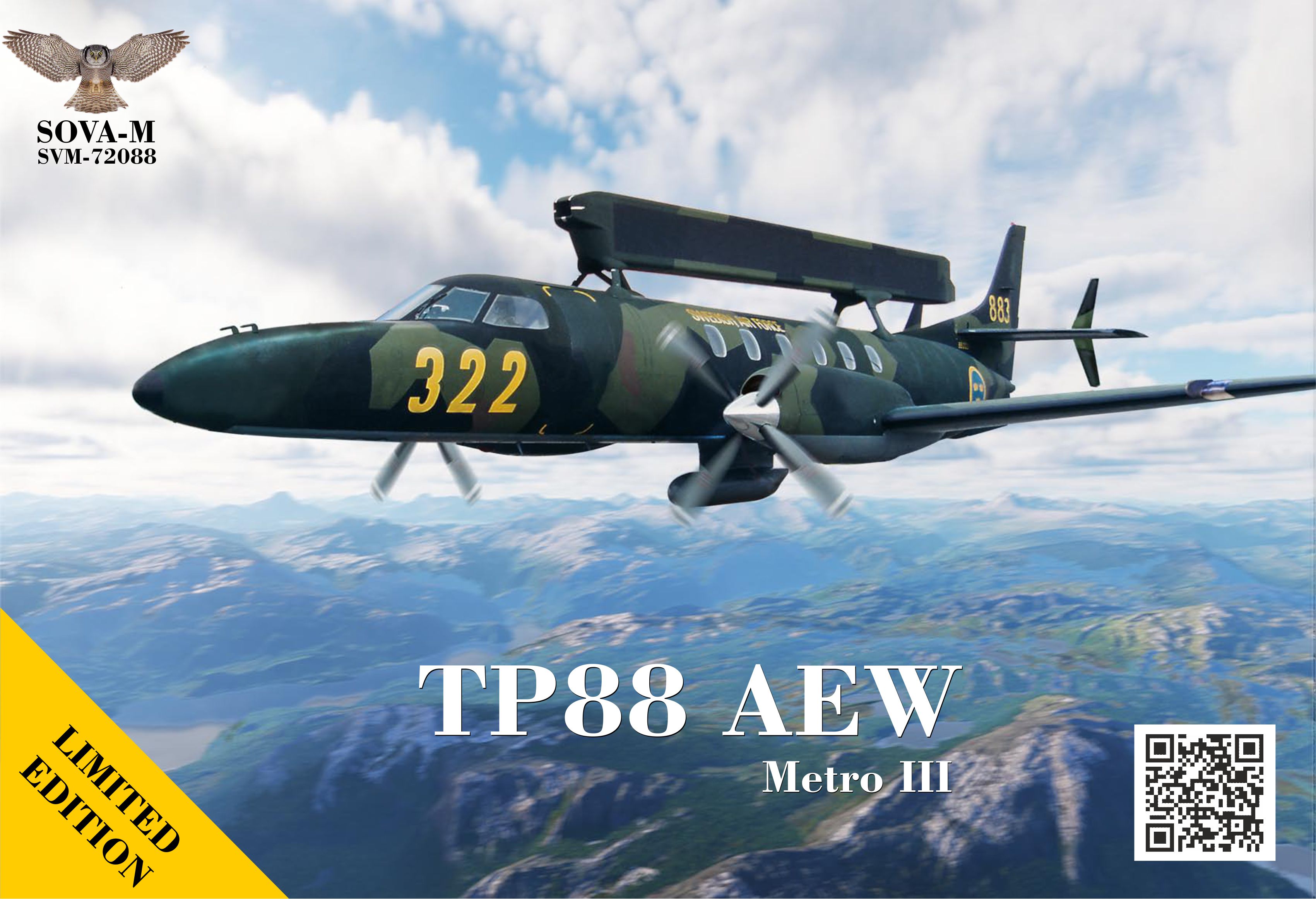 Bild p� Byggmodell - TP-88 AEW (Swedish Air Force) - 1:72 - Tr