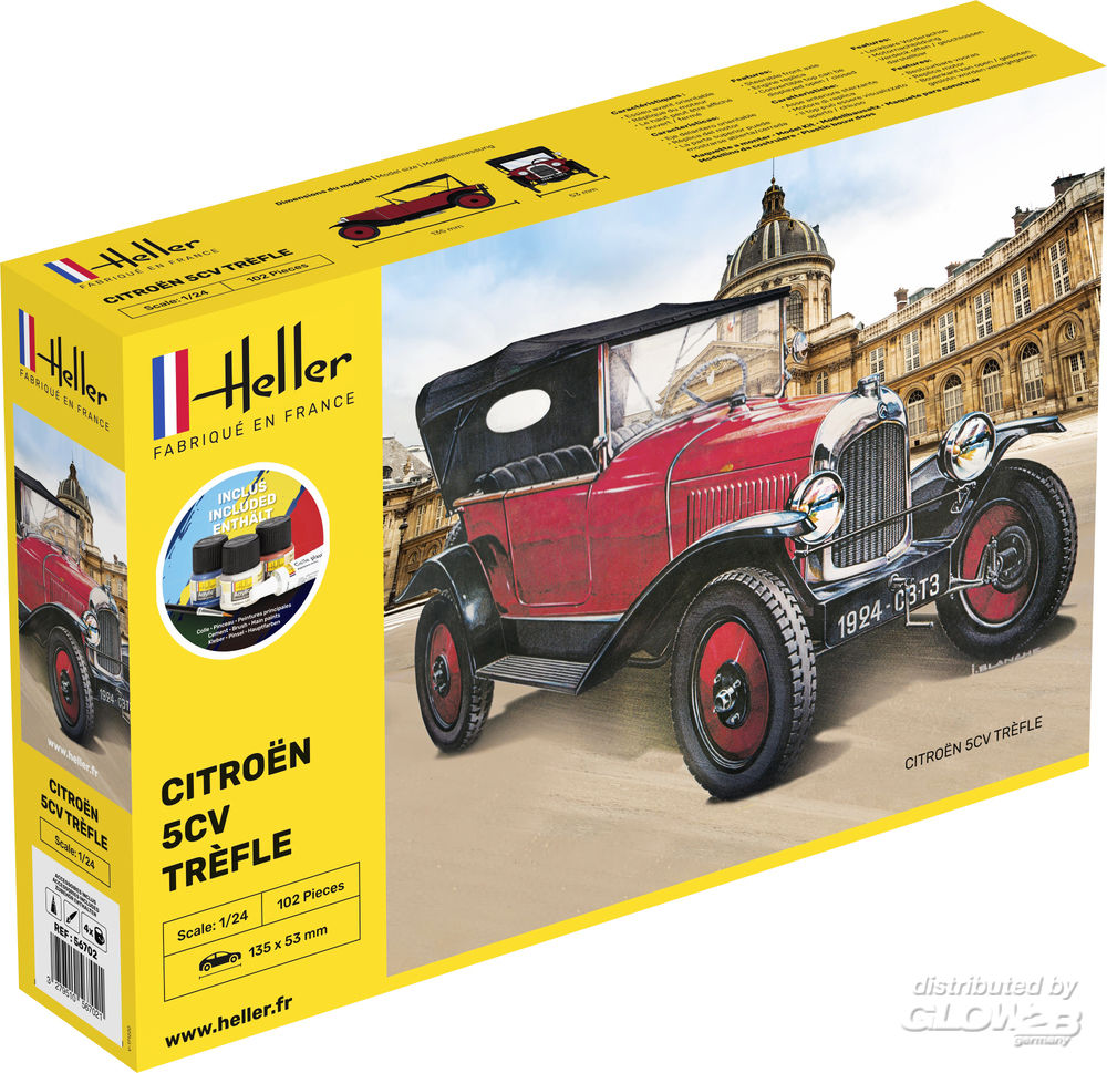 Bild p� Byggmodell bil - Citroen Trefle, F&auml;rg mm - 1:24 - Heller