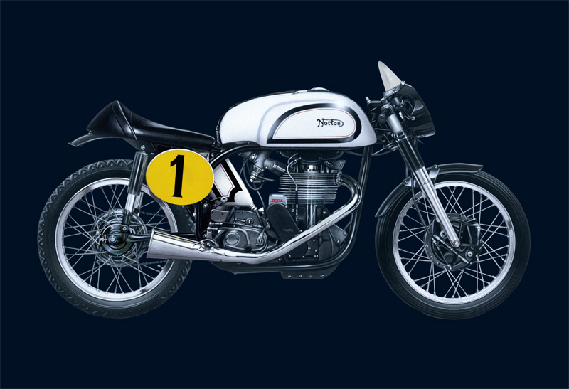 Byggmodell motorcykel - 1951 Norton Manx 500cc - 1:9 - Italieri