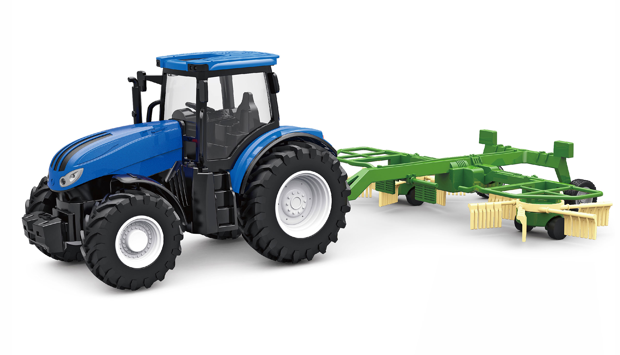 Radiostyrd Traktor - 1:24 Traktor med h&ouml;v&auml;ndare - RTR