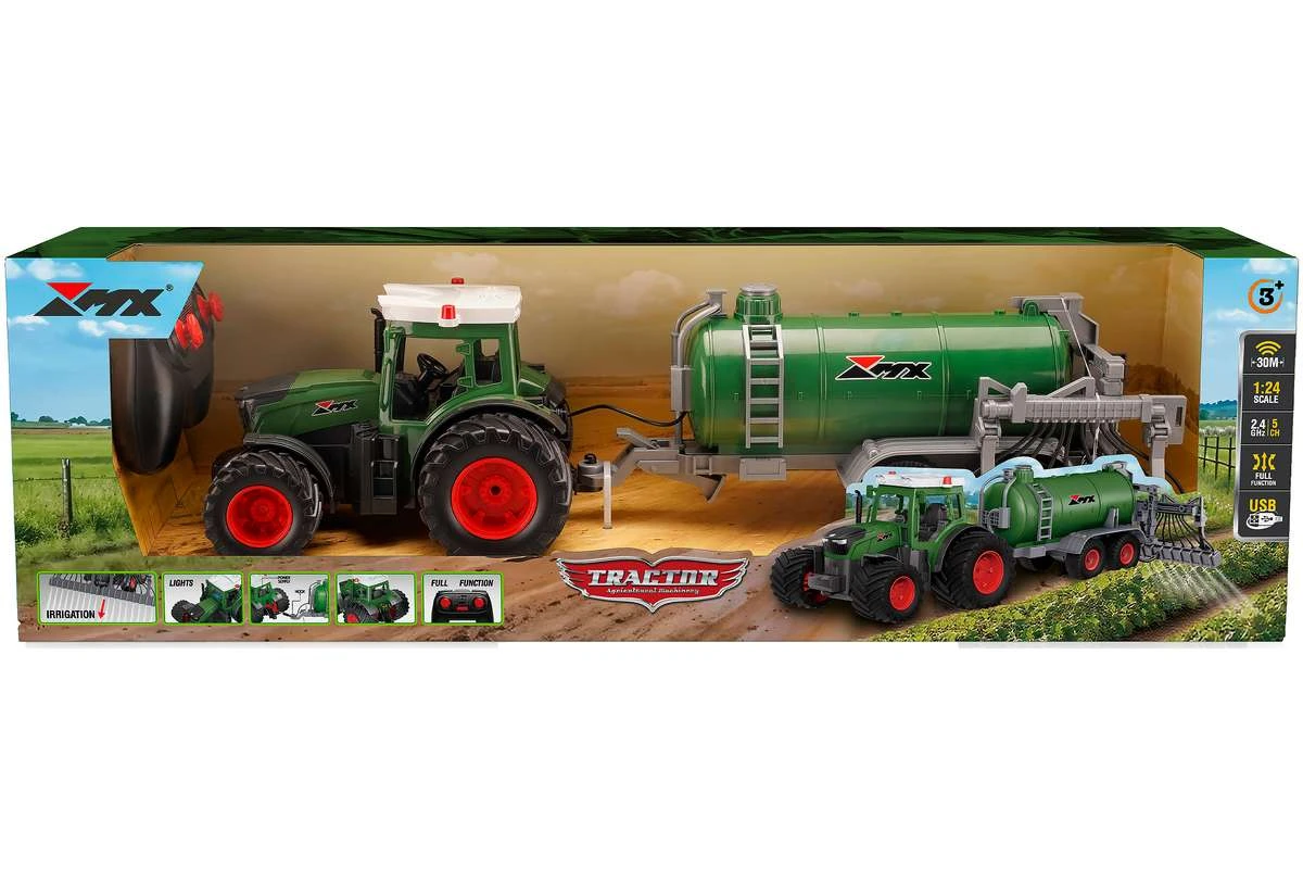Thumbnail 678 f�r Radiostyrd Traktor - 1:24 Traktor med spridare - RTR