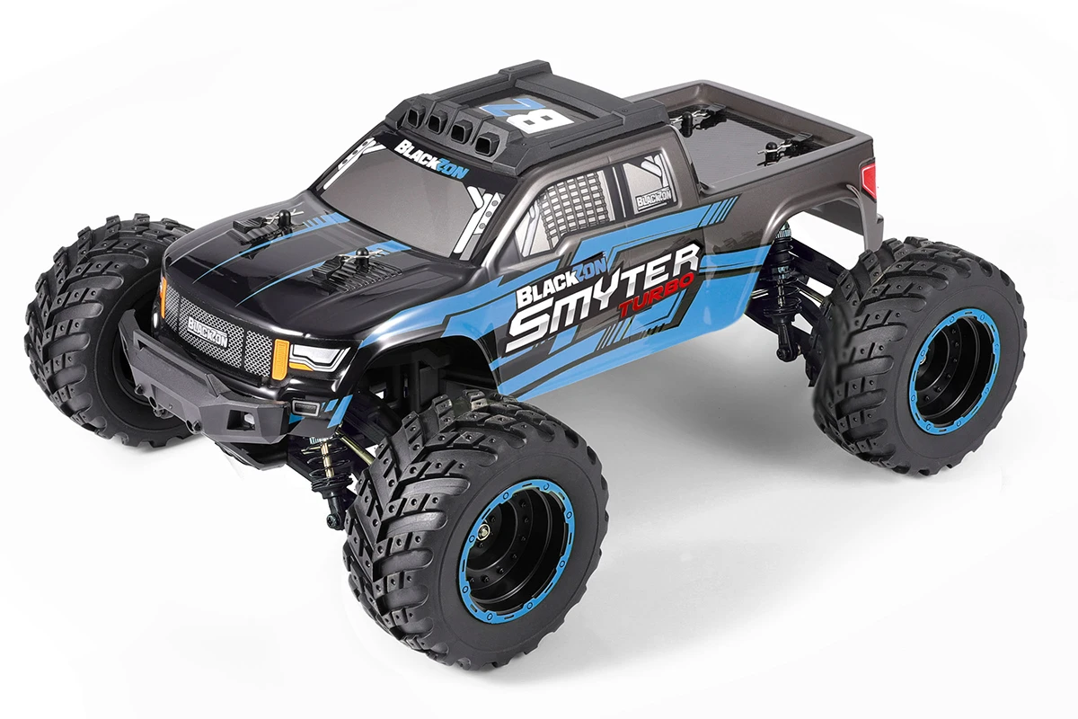 Radiostyrd bil - Smyter MT Turbo 4WD Blue - 1:12 - 2,4Ghz - RTR