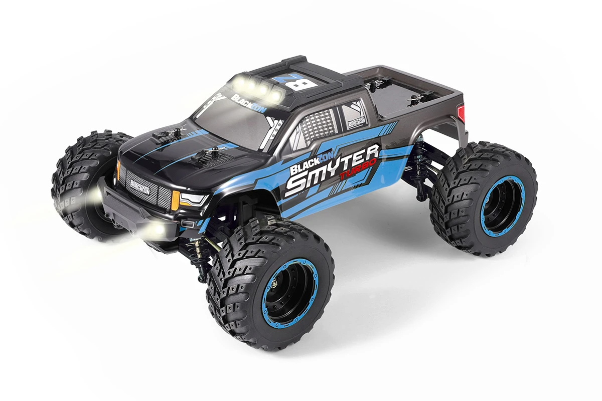 Thumbnail 678 f�r Radiostyrd bil - Smyter MT Turbo V2 4WD Blue - 1:12 - 2,4Ghz - RTR
