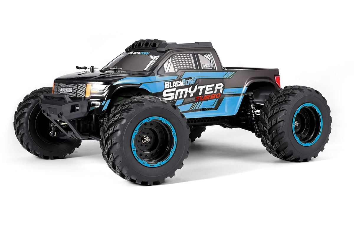 Thumbnail 678 f�r Radiostyrd bil - Smyter MT Turbo V2 4WD Blue - 1:12 - 2,4Ghz - RTR