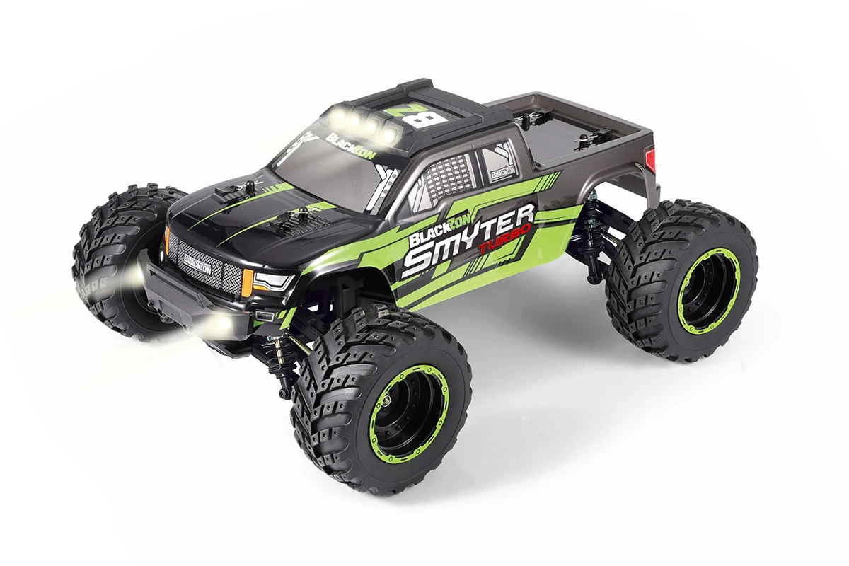 Thumbnail 678 f�r Radiostyrd bil - Smyter MT Turbo V2 4WD Green - 1:12 - 2,4Ghz - RTR