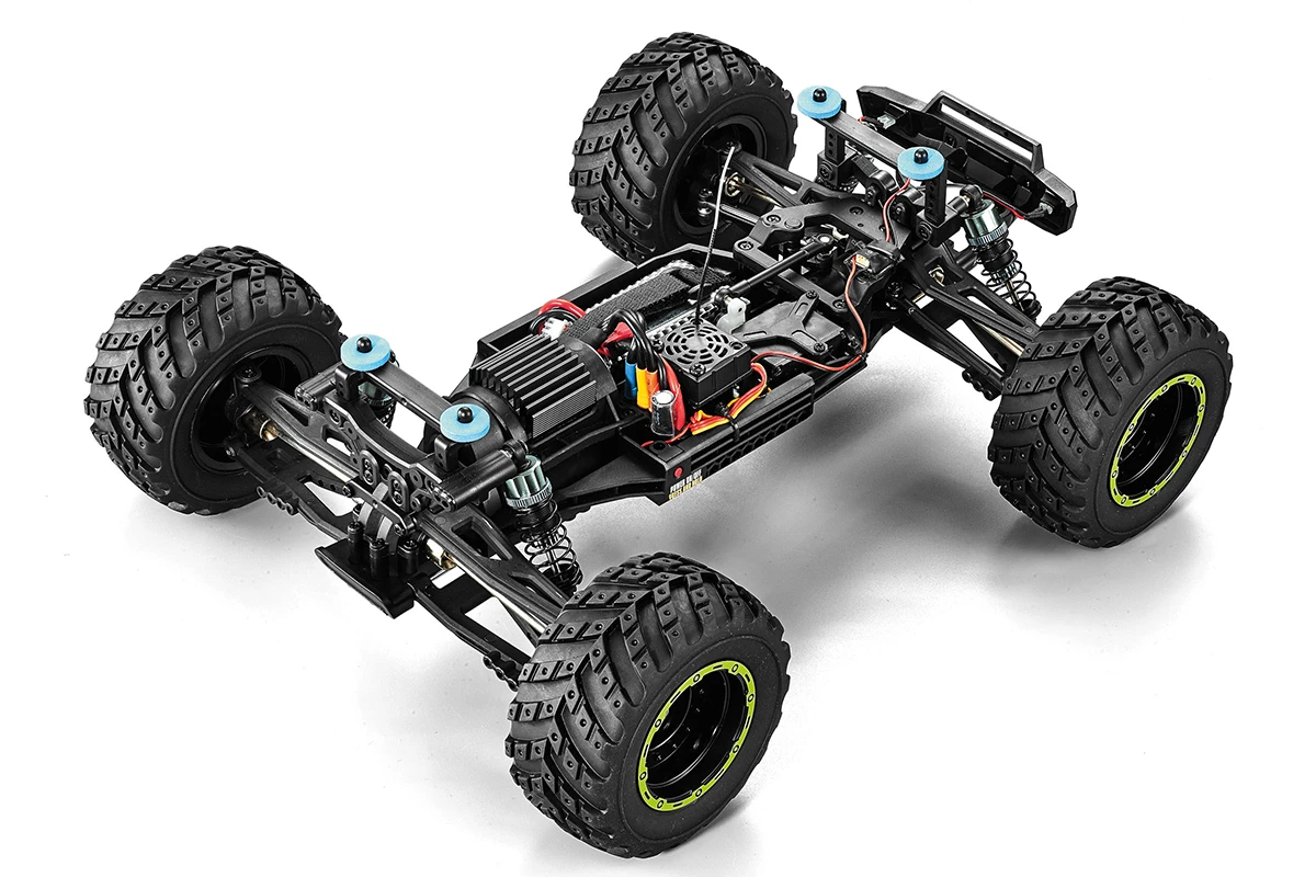 Thumbnail 678 f�r Radiostyrd bil - Smyter MT Turbo V2 4WD Green - 1:12 - 2,4Ghz - RTR