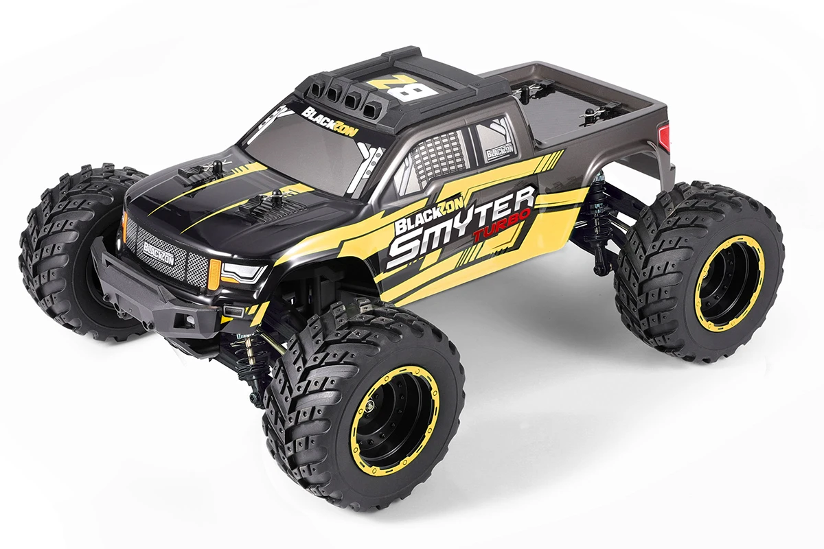 Radiostyrd bil - Smyter MT Turbo V2 4WD Yellow - 1:12 - 2,4Ghz - RTR