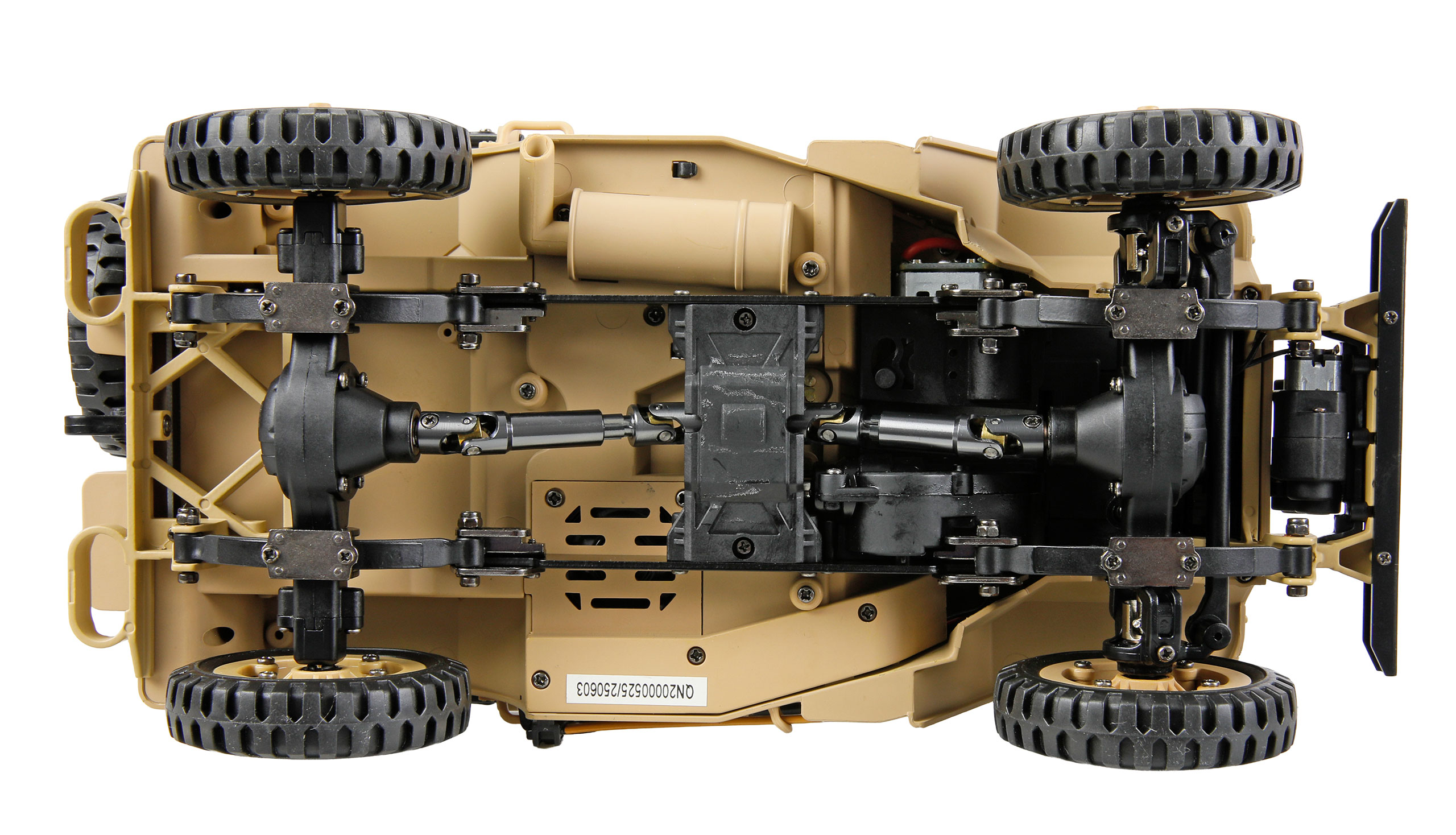 Thumbnail 678 f�r RC Millit&auml;r jeep - Willys Jeep MB Metall 4WD Sand - 1:14 - 2,4Ghz - RTR