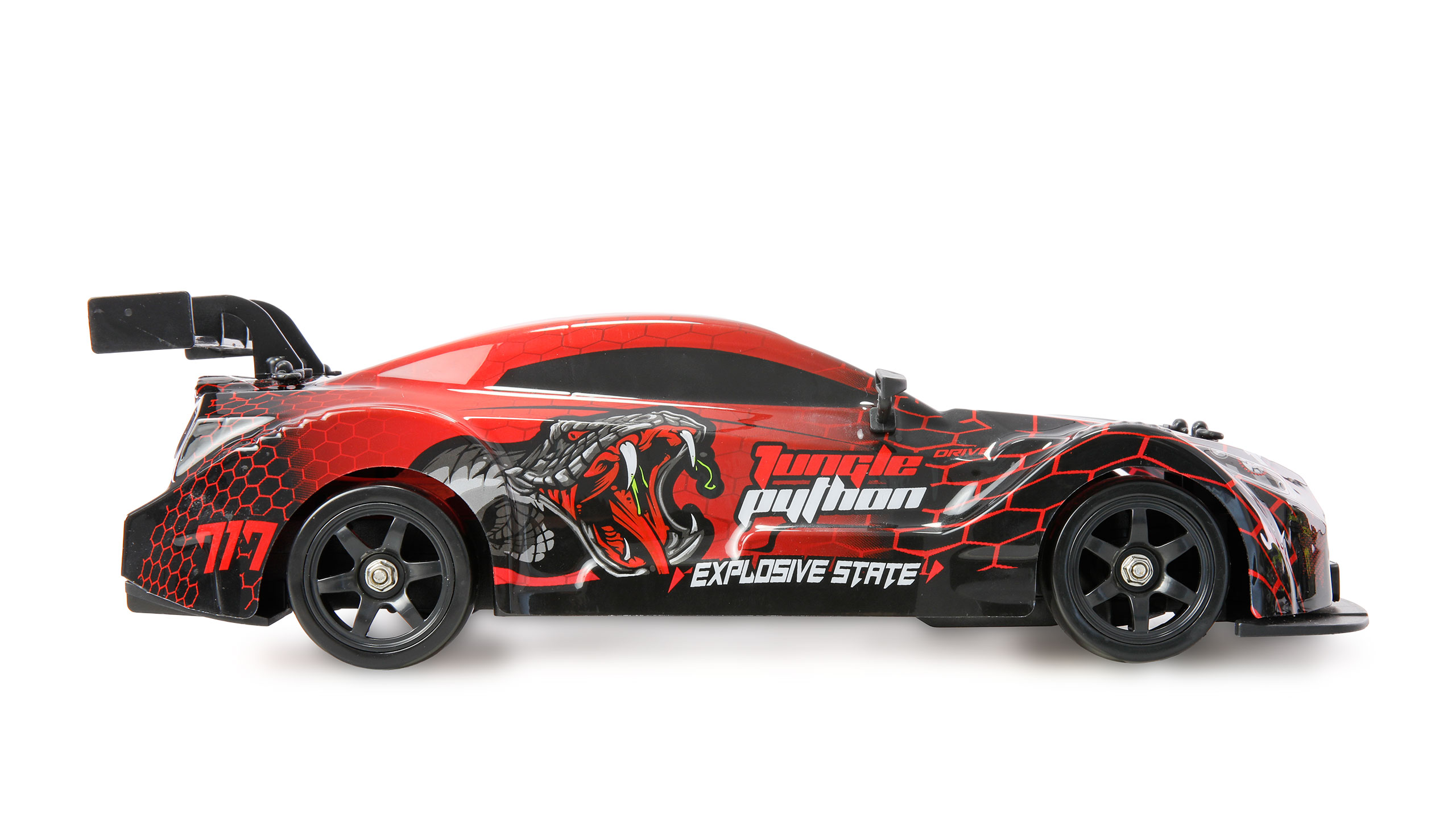 Thumbnail 678 f�r Radiostyrd bil - Drift Car GTR 4WD R&ouml;d - 1:16 - RTR