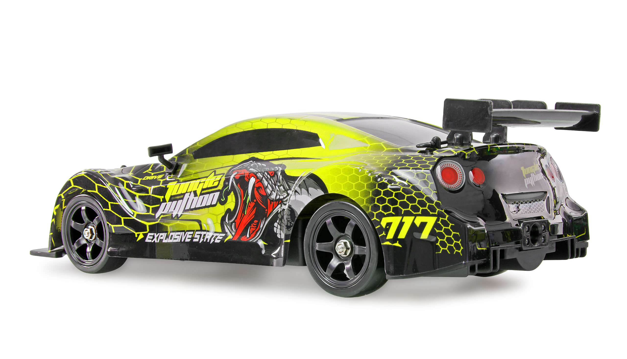 Thumbnail 678 f�r Radiostyrd bil - Drift Car GTR 4WD Gul - 1:16 - RTR