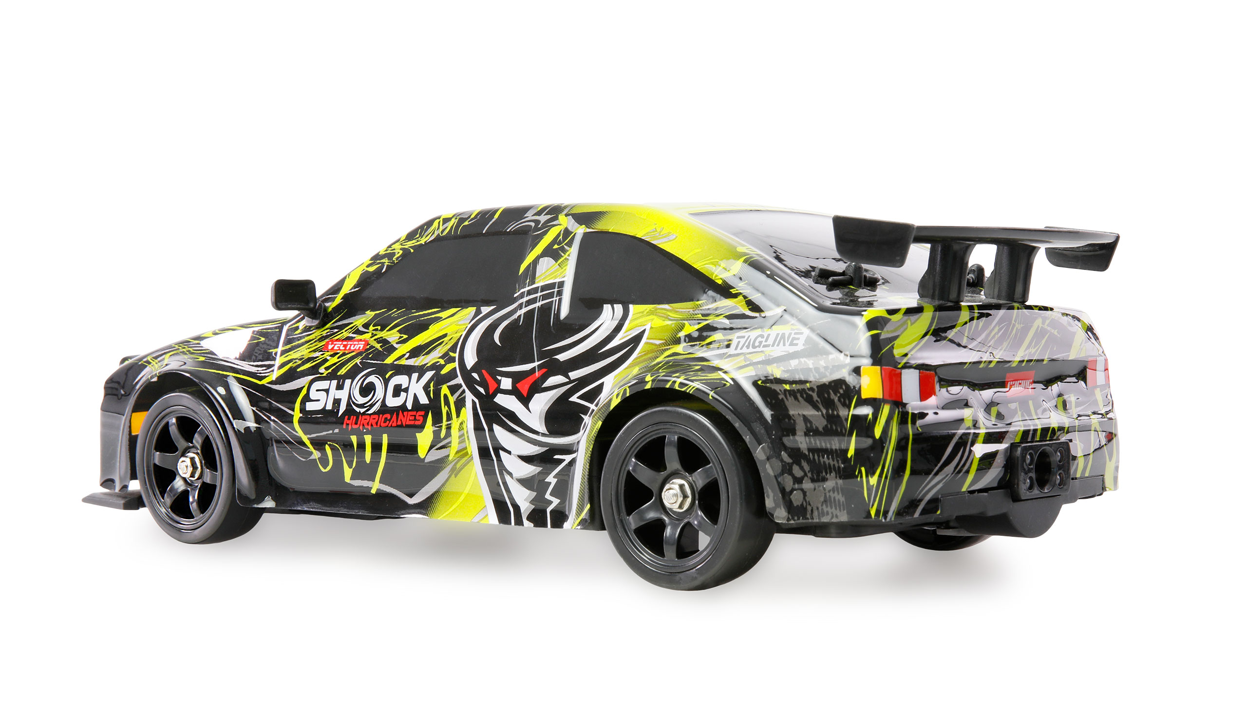 Thumbnail 678 f�r Radiostyrd bil - Drift Car S12 4WD Gul - 1:16 - RTR