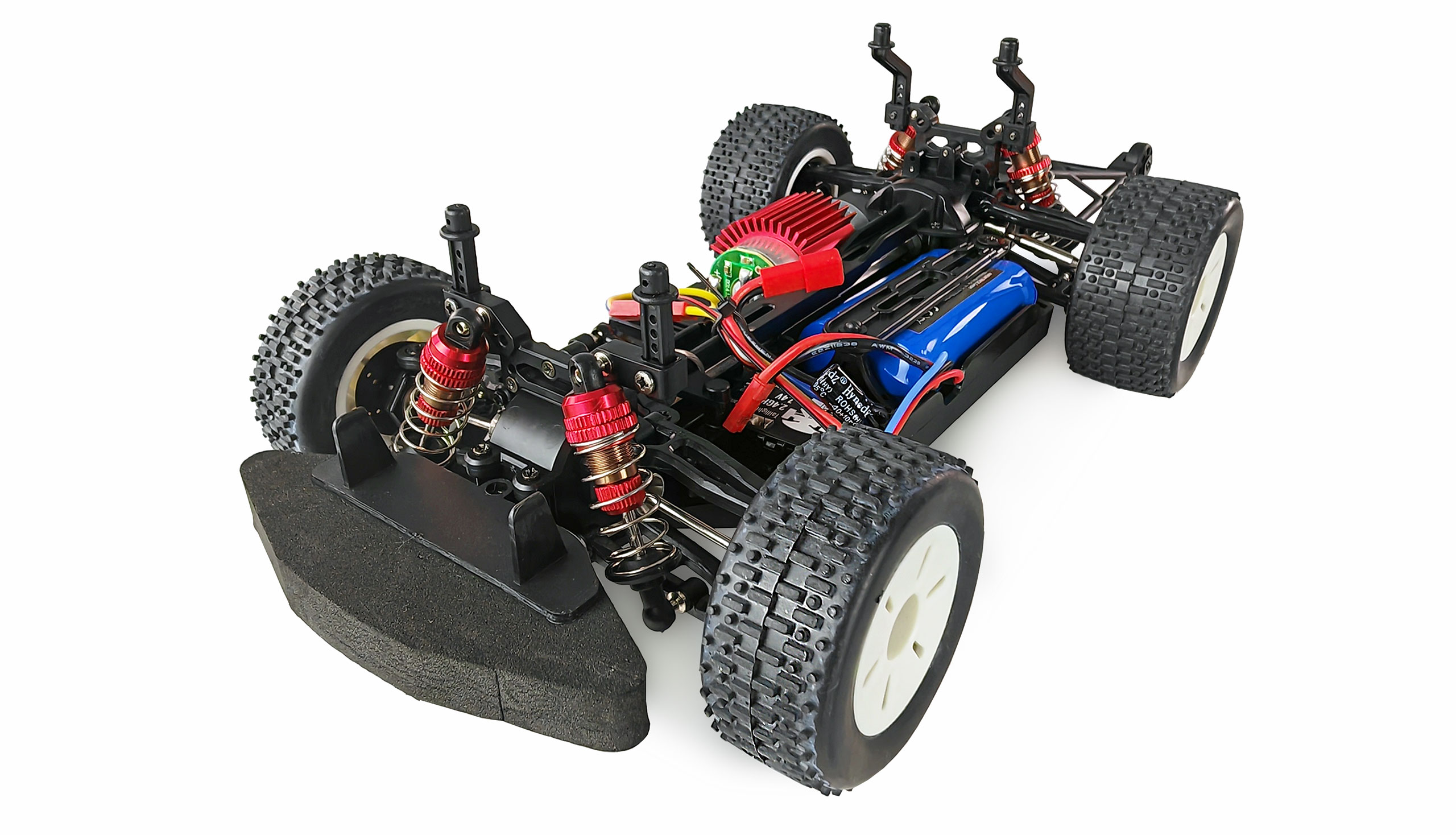 Thumbnail 680 f�r Radiostyrd bil - DR1.6 Drag Racer 4WD Orange - 1:16 - RTR