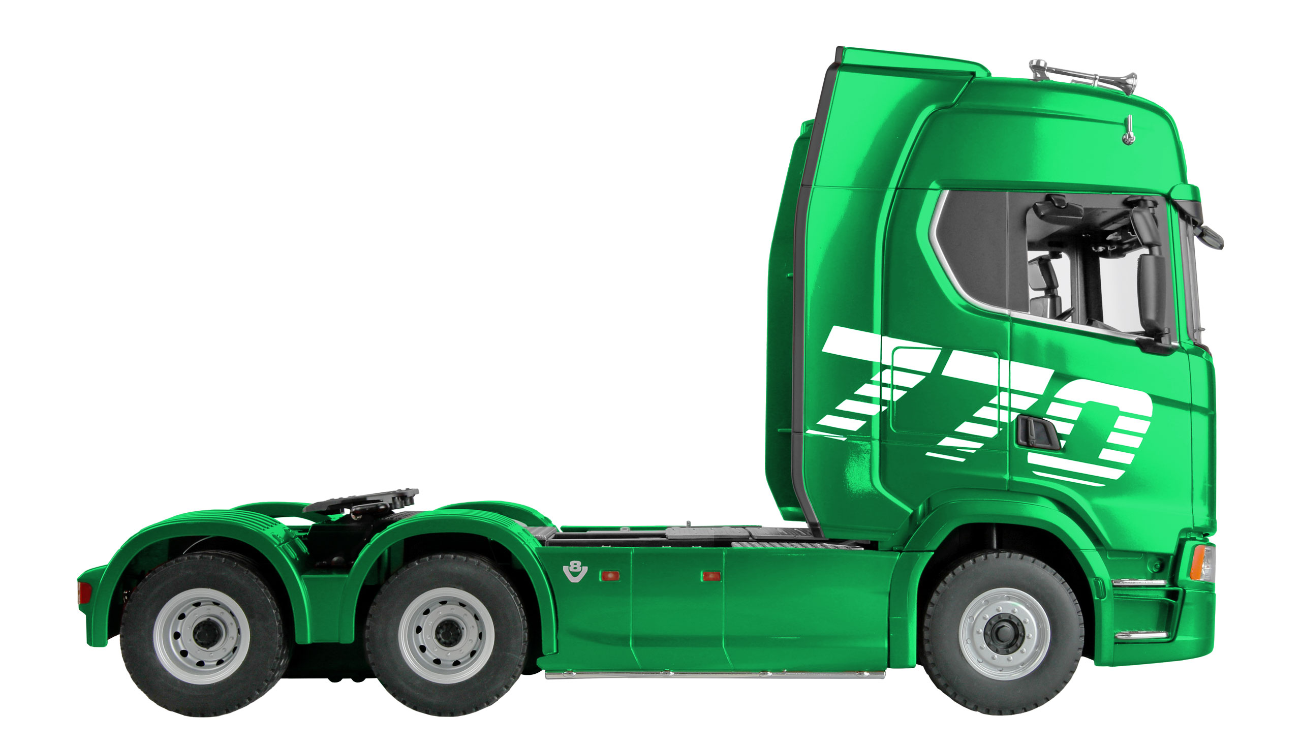 Thumbnail 680 f�r Radiostyrd lastbil - Scania 770 S V8 Truck 6x4 Gr&ouml;n - 1:18 - RTR