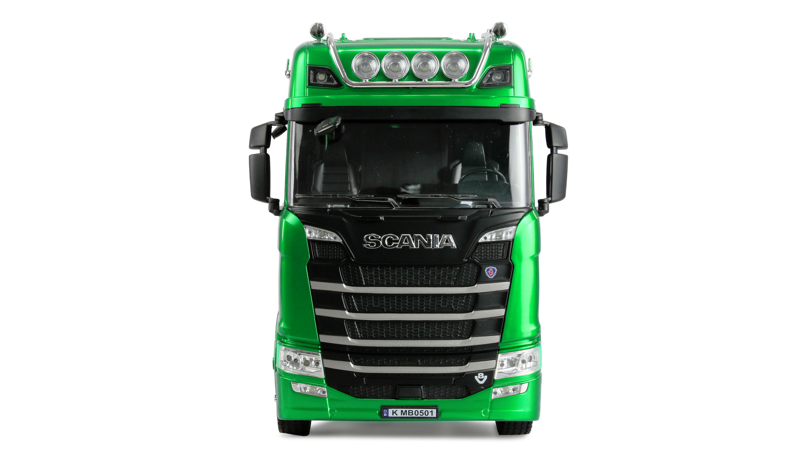 Thumbnail 680 f�r Radiostyrd lastbil - Scania 770 S V8 Truck 6x4 Gr&ouml;n - 1:18 - RTR