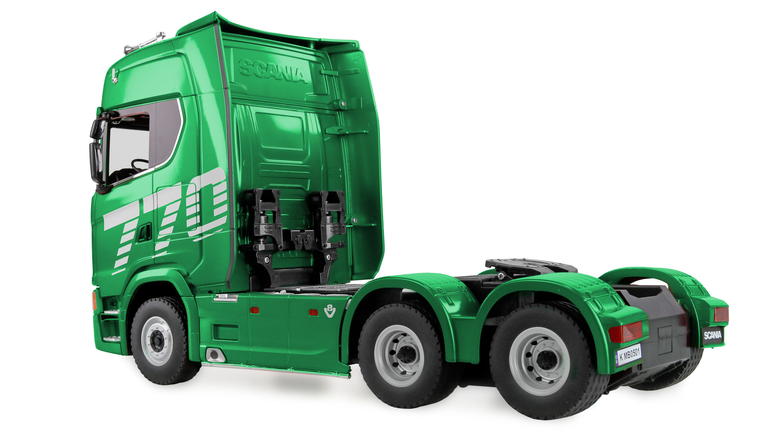 Thumbnail 680 f�r Radiostyrd lastbil - Scania 770 S V8 Truck 6x4 Gr&ouml;n - 1:18 - RTR