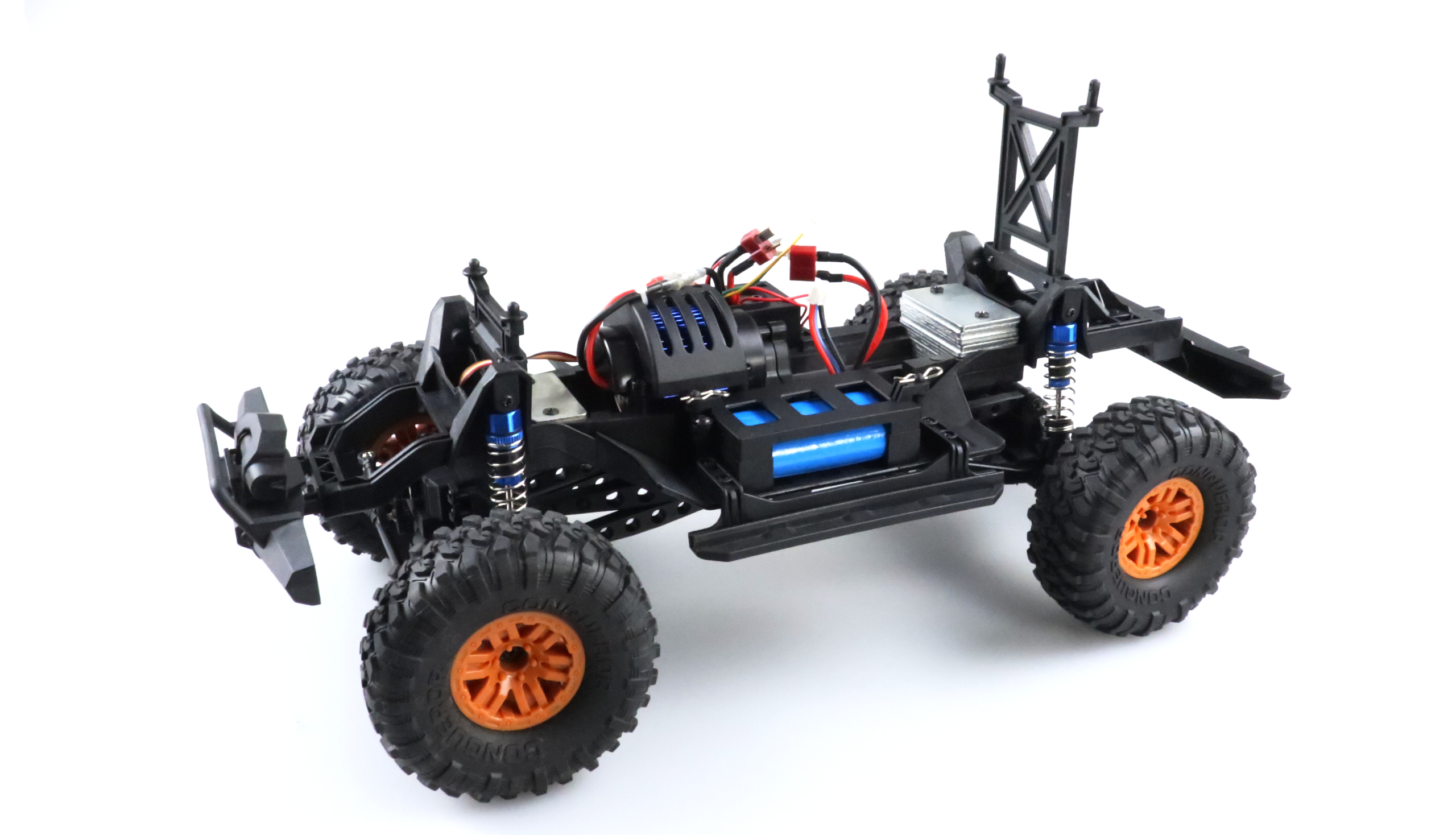 Thumbnail 681 f�r RC Crawler - 1:10 - Dirt Climbing Beast Pick-Up Crawler 4wd - Svart/Orange - RTR