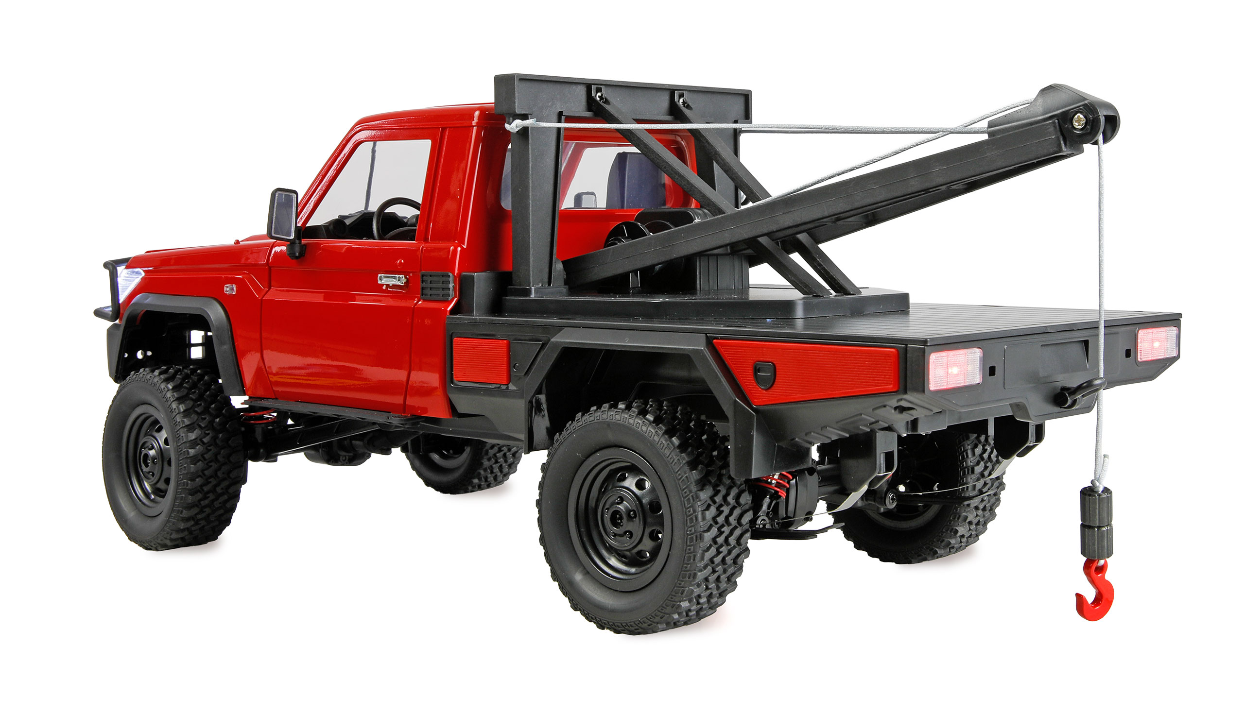 Thumbnail 681 f�r RC Crawler - 1:12 - Toyota Land Cruiser B&auml;rgningsbil 4wd - R&ouml;d - RTR