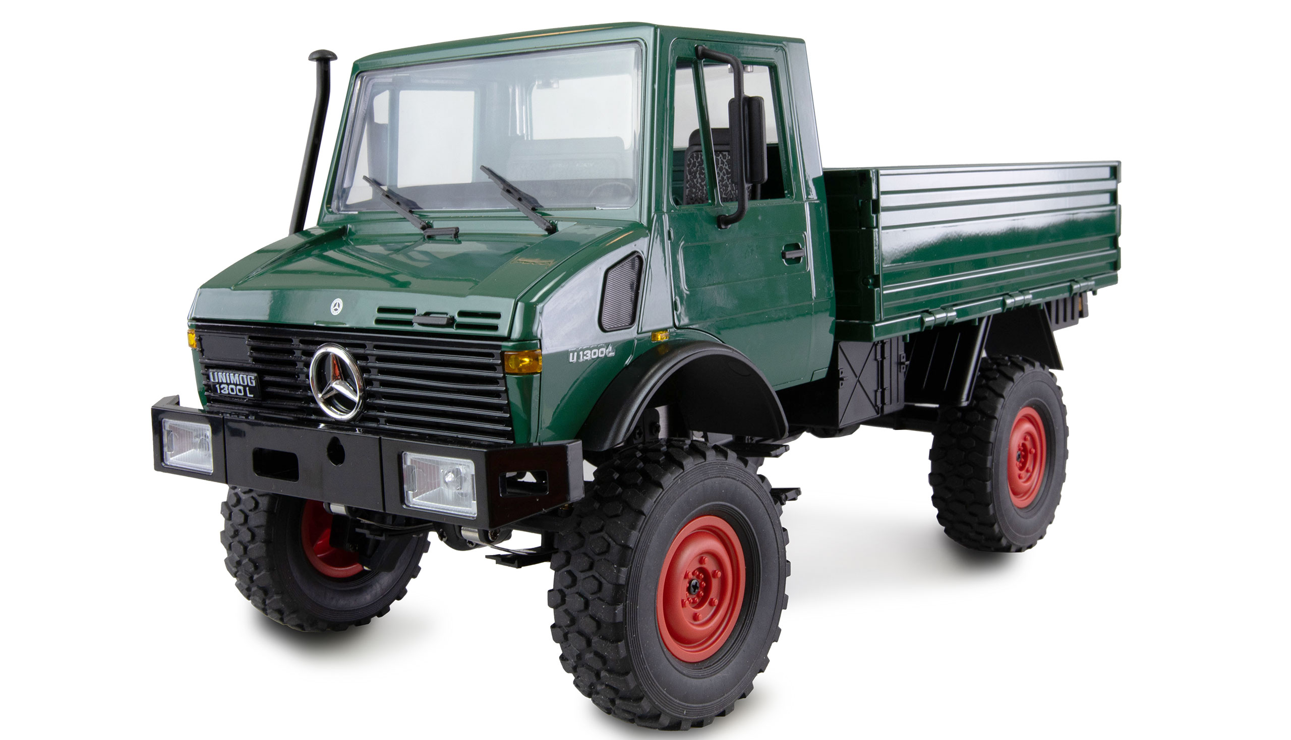 Bild p� RC lastbil - Mercedes-Benz Unimog Gr&ouml;n - 1:12 - RTR