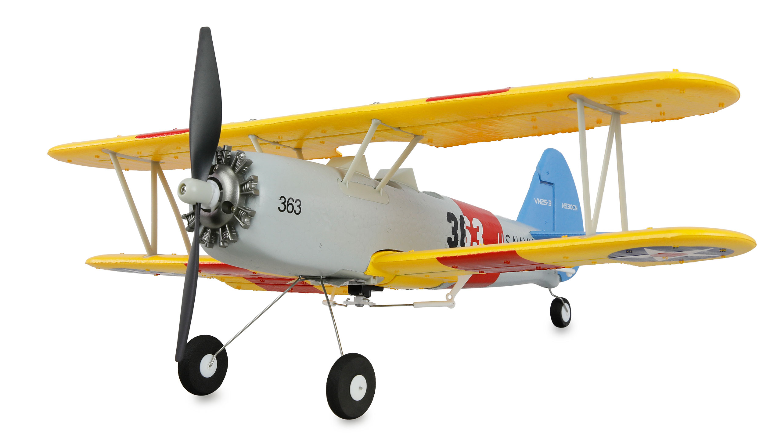 Bild p� Radiostyrt flygplan - N2S-2 Stearman 360mm 3D/6G 6 kanals - RTF