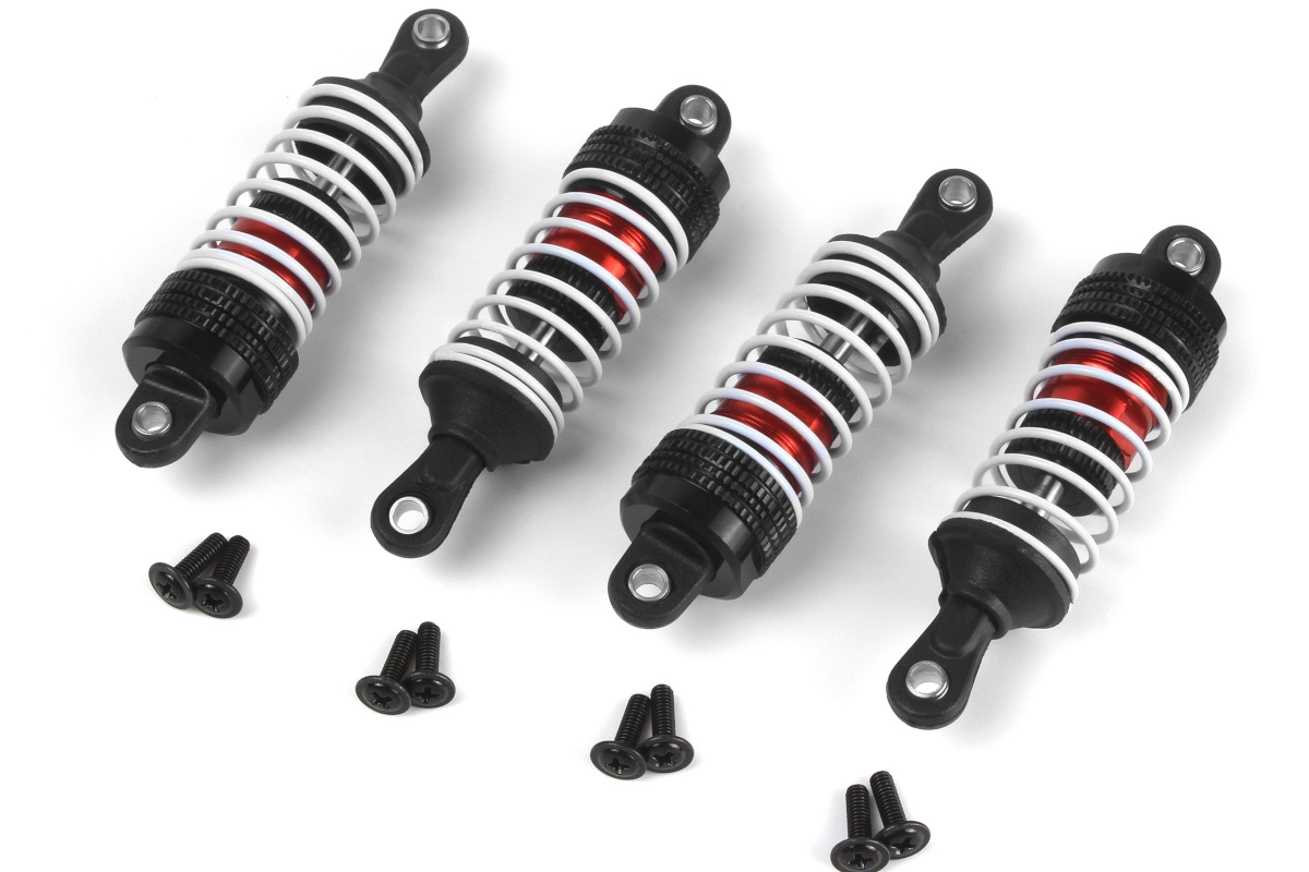 Bild p� Aluminum Oil-Filled Shock Absorber Set Red/4pc