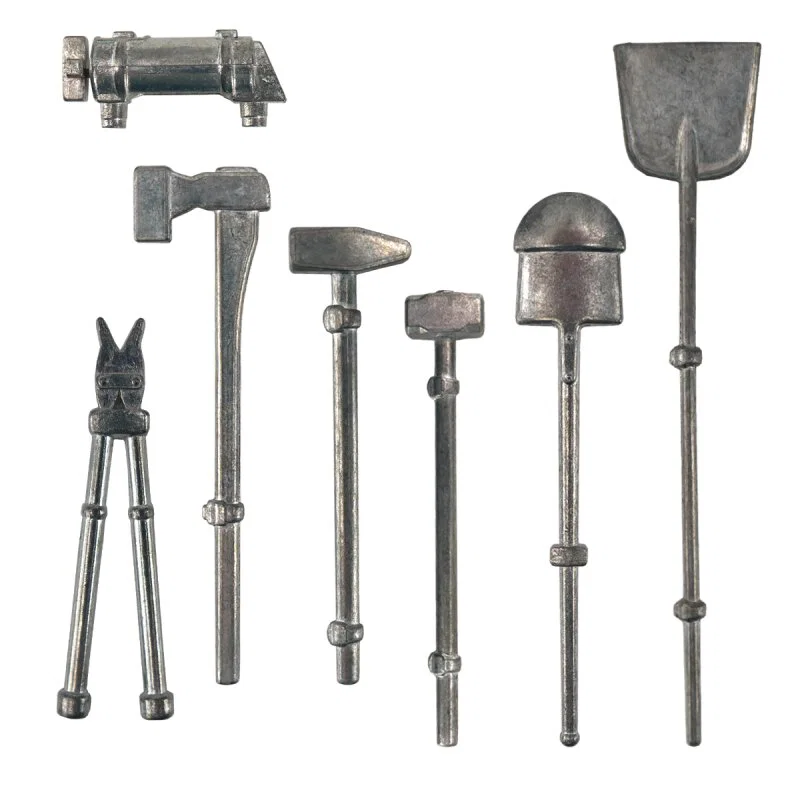 Bild p� 7-pcs metal tool set for Tiger I. scale 1:16