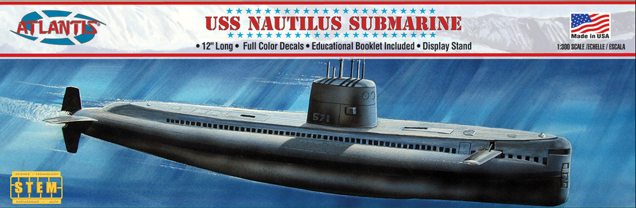 Bild p� Byggmodell ub&aring;t - 1:300 USS Nautilus Submarine