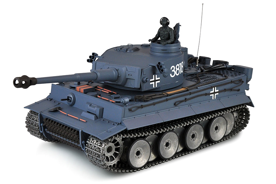Radiostyrd stridsvagn - 1:16 - Tiger I Met. upg. - 2,4Ghz - BB IR - RTR