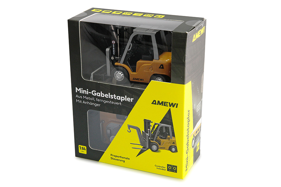Thumbnail 738 f�r Radiostyrd Truck - Gaffeltruck med sl&auml;p - 1:64 - 8 kanaler - RTR