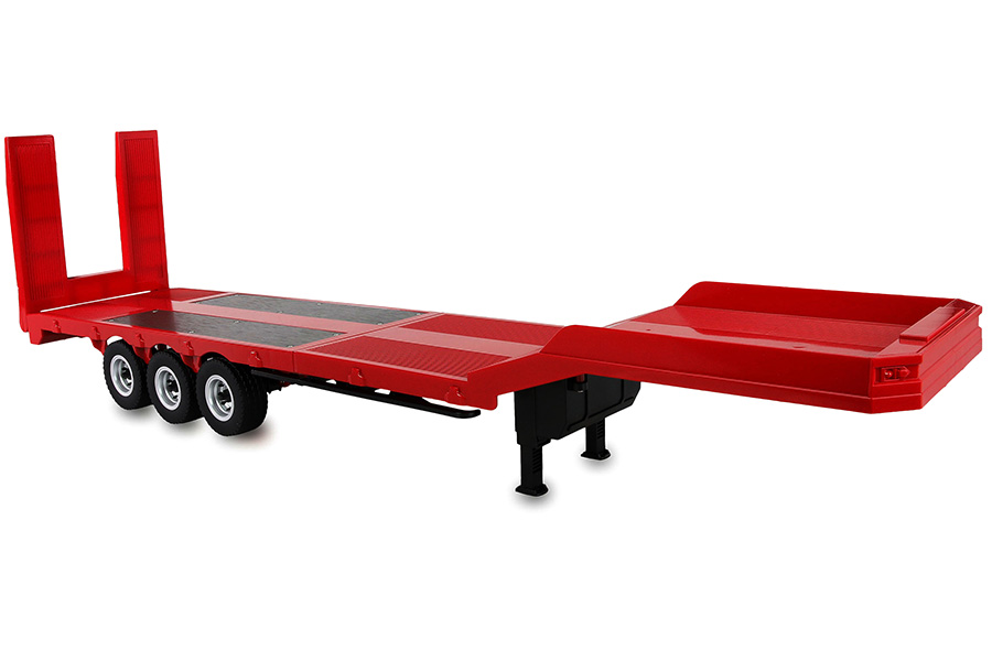 Thumbnail 740 f�r L&aring;glastande semitrailer treaxlad passande Scania 770 R&ouml;d - 1:18 - RTR
