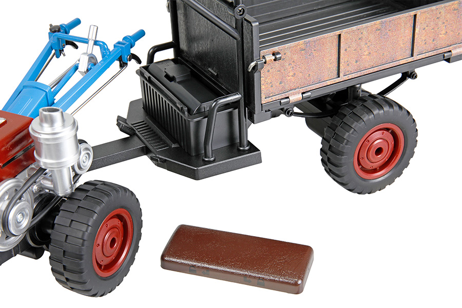 Thumbnail 740 f�r Radiostyrd Traktor - Retro Traktor m. R&ouml;k o Ljus - 1:12 - RTR