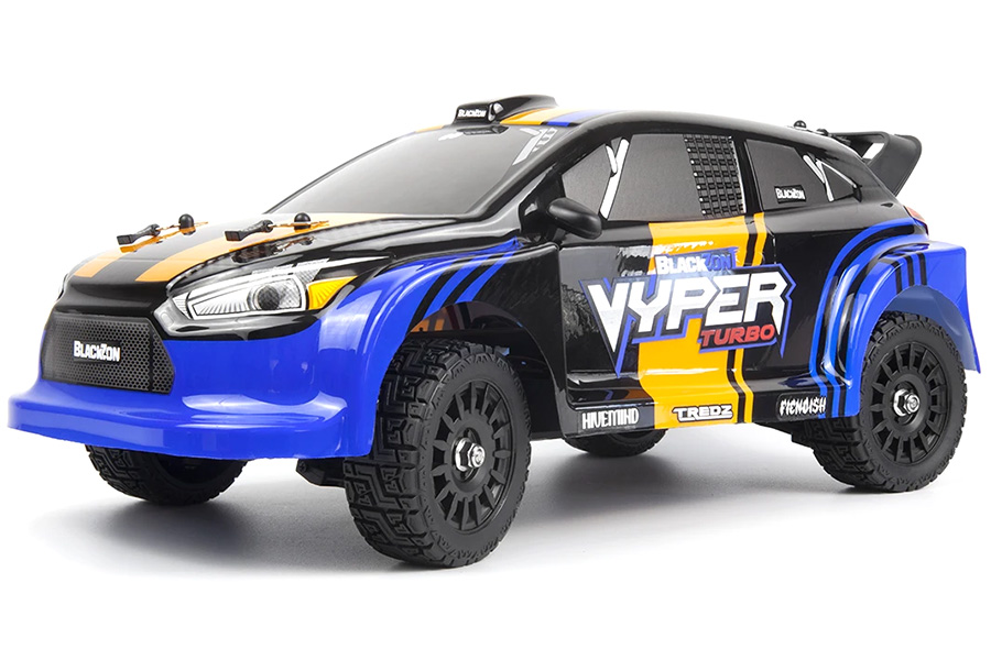 Radiostyrd bil - Vyper RX Turbo 4WD Blue - 1:16 - RTR
