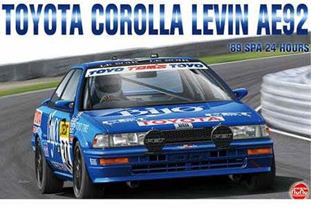 RC Radiostyrt Byggsats bil -1989 Toyota Corolla Levin AE92 24h Spa - 1:24 - NuNu