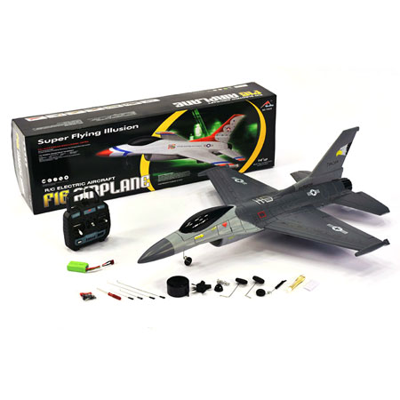 Thumbnail 711 f�r Flygplan - F-16 Falcon BL - EPO - 4ch - Borstl&ouml;st paket - 2,4Ghz - RTR