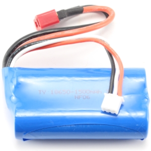 Batteri - 7,4V 1500mAh LiIon - T-kontakt - 2F2F