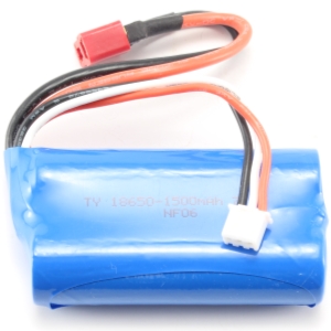 RC Radiostyrt Batteri - 7,4V 1500mAh LiIon - T-kontakt - 2F2F