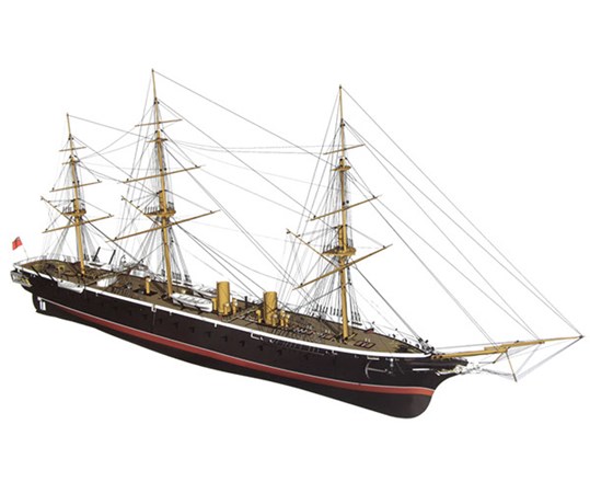 RC Radiostyrt Byggmodell skepp trä - 1:100 HMS Warrior