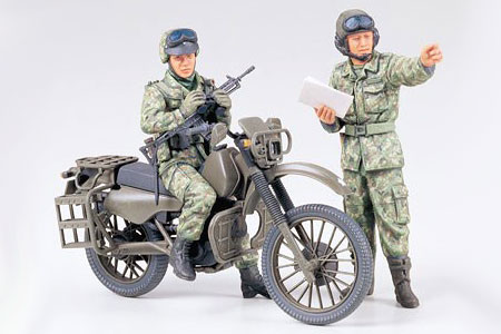 Byggmodell - JGSDF Motorcycle Recon. Set - 1:35 - Tamiya