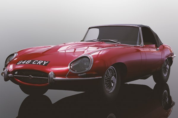 Bild p� Jaguar E-Type - Red 848CRY