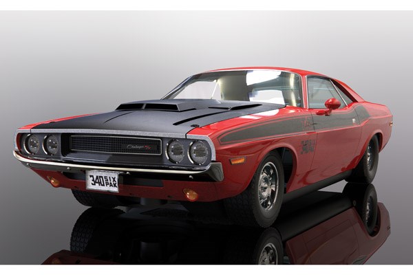Bild p� Dodge Challenger T/A - Red and Black