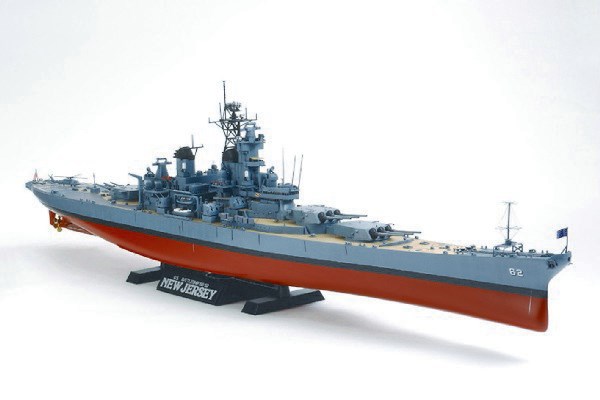 RC Radiostyrt Byggmodell - U.S. Battleship BB-62 New Jersey - 1:350 - Tamiya