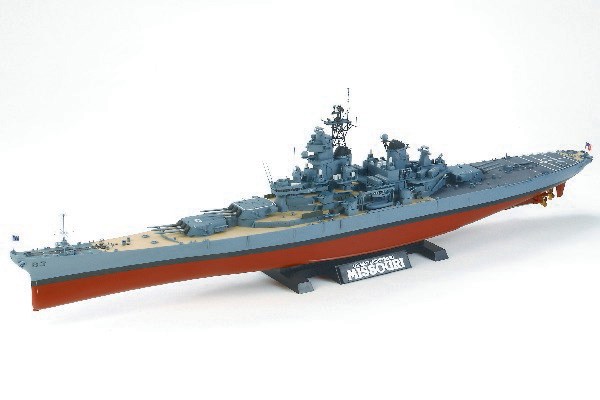 RC Radiostyrt Byggmodell - U.S. Battleship BB-63 Missouri 1991 - 1:350 - Tamiya