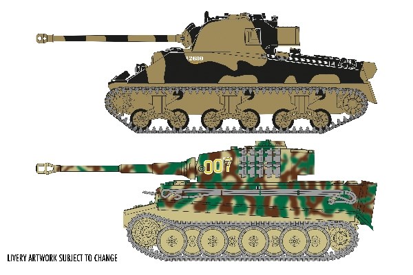 Classic Conflict Tiger 1 vs Sherman Firefly - 1:72 - AirFix